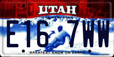 UT license plate E167WW