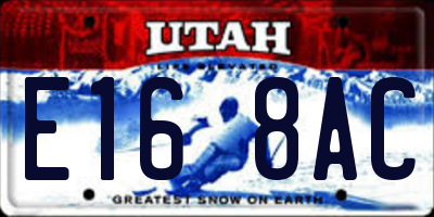UT license plate E168AC
