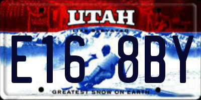 UT license plate E168BY