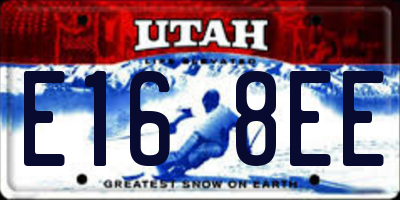 UT license plate E168EE