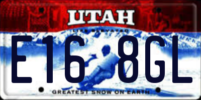 UT license plate E168GL