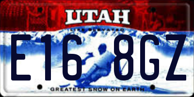 UT license plate E168GZ