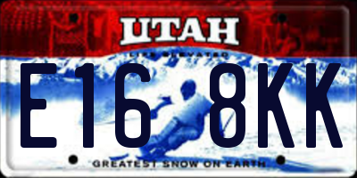 UT license plate E168KK