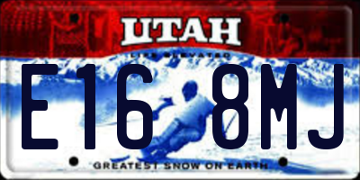 UT license plate E168MJ