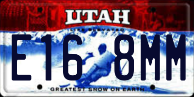 UT license plate E168MM