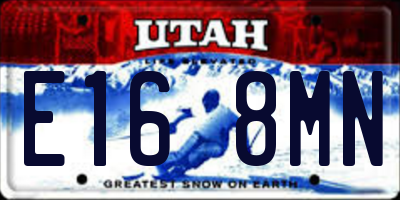 UT license plate E168MN