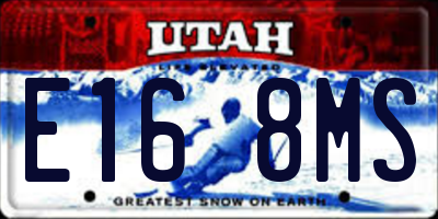 UT license plate E168MS