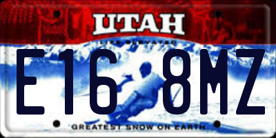 UT license plate E168MZ