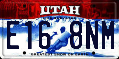 UT license plate E168NM