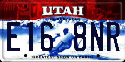 UT license plate E168NR