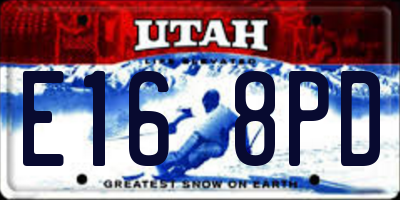 UT license plate E168PD