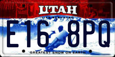 UT license plate E168PQ