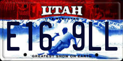 UT license plate E169LL