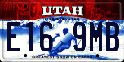 UT license plate E169MB