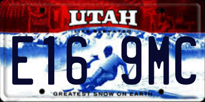 UT license plate E169MC