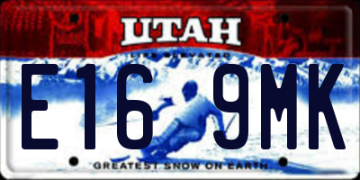 UT license plate E169MK