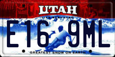 UT license plate E169ML