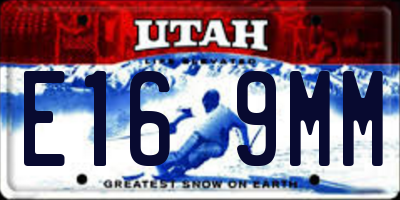 UT license plate E169MM