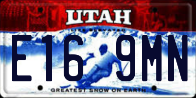 UT license plate E169MN