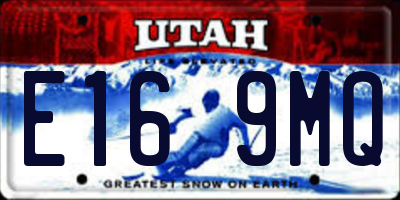 UT license plate E169MQ