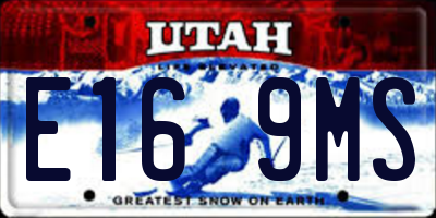 UT license plate E169MS