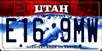 UT license plate E169MW