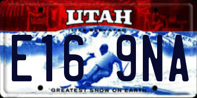 UT license plate E169NA
