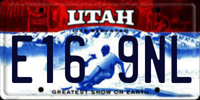 UT license plate E169NL
