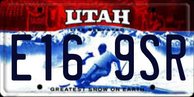 UT license plate E169SR