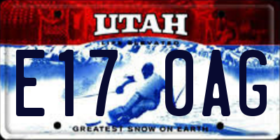 UT license plate E170AG