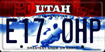 UT license plate E170HP