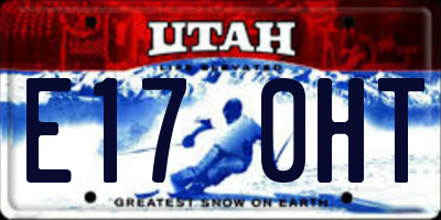 UT license plate E170HT