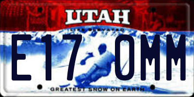 UT license plate E170MM