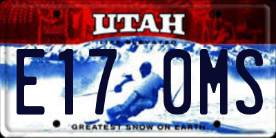 UT license plate E170MS