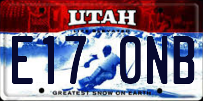 UT license plate E170NB
