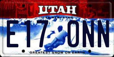 UT license plate E170NN