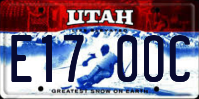 UT license plate E170OC