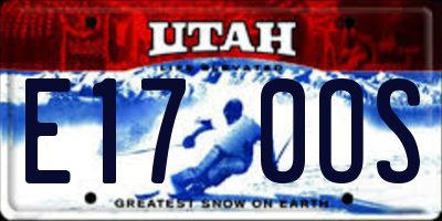 UT license plate E170OS