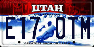 UT license plate E170TM