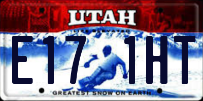 UT license plate E171HT