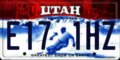 UT license plate E171HZ