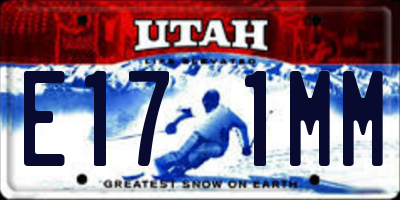 UT license plate E171MM