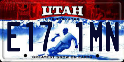 UT license plate E171MN