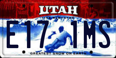 UT license plate E171MS