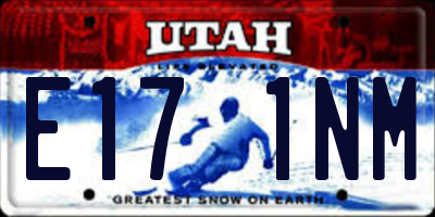 UT license plate E171NM