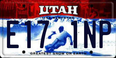 UT license plate E171NP