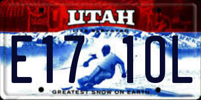 UT license plate E171OL