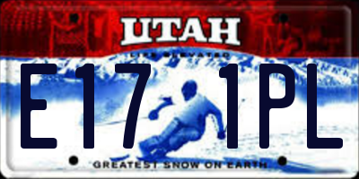 UT license plate E171PL