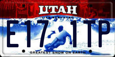 UT license plate E171TP