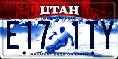 UT license plate E171TY